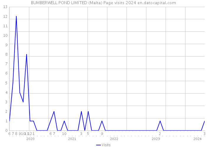 BUMBERWELL POND LIMITED (Malta) Page visits 2024 