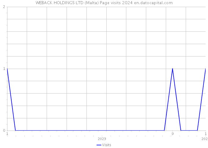 WEBACK HOLDINGS LTD (Malta) Page visits 2024 