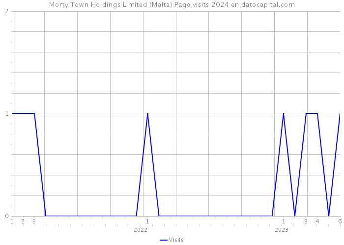 Morty Town Holdings Limited (Malta) Page visits 2024 