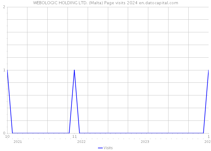 WEBOLOGIC HOLDING LTD. (Malta) Page visits 2024 