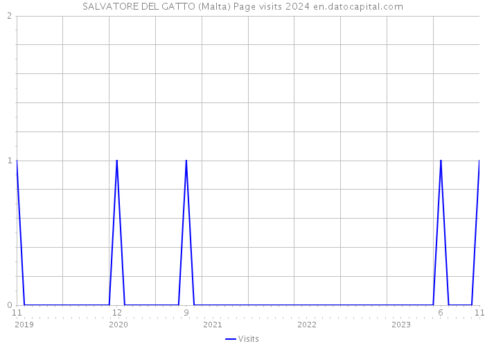 SALVATORE DEL GATTO (Malta) Page visits 2024 