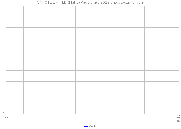 CAYOTE LIMITED (Malta) Page visits 2022 