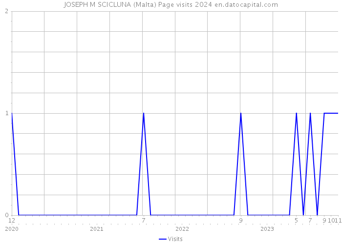 JOSEPH M SCICLUNA (Malta) Page visits 2024 