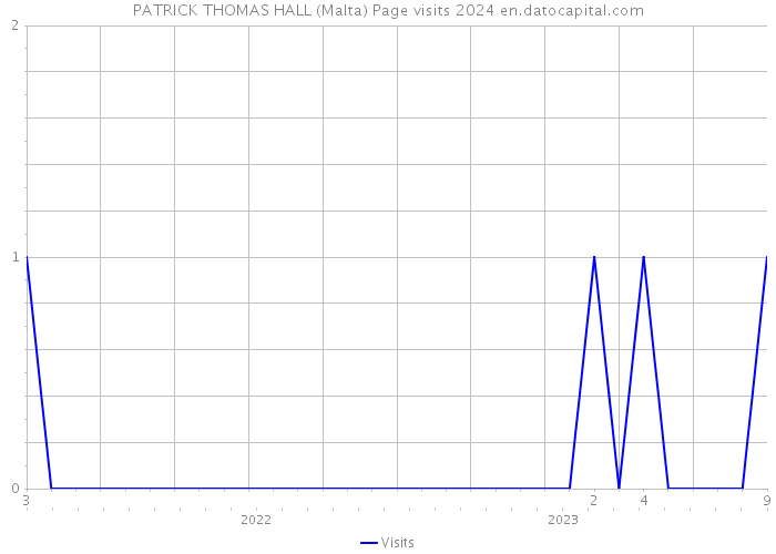 PATRICK THOMAS HALL (Malta) Page visits 2024 