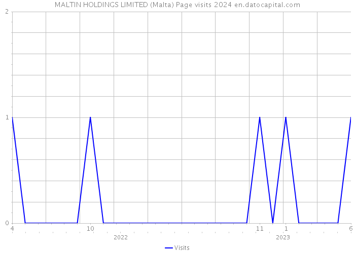MALTIN HOLDINGS LIMITED (Malta) Page visits 2024 