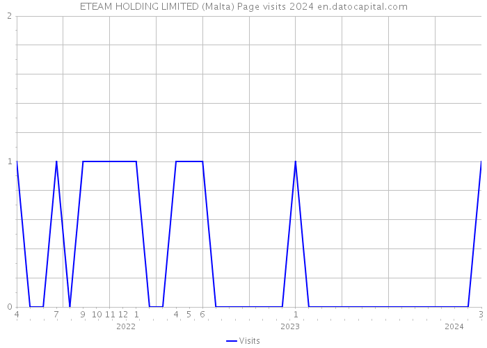 ETEAM HOLDING LIMITED (Malta) Page visits 2024 