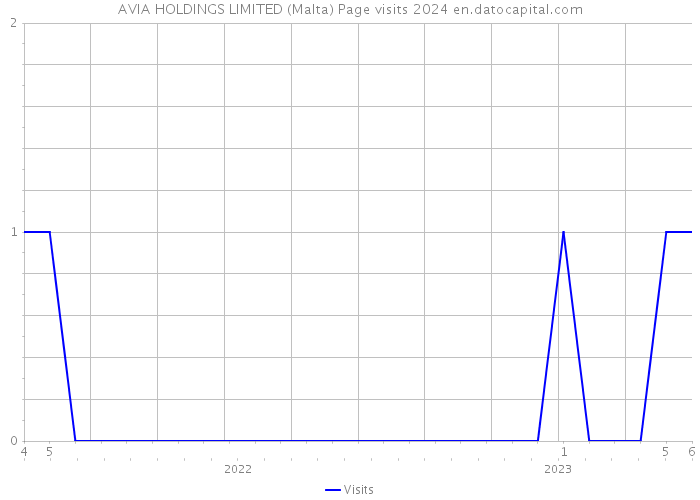 AVIA HOLDINGS LIMITED (Malta) Page visits 2024 