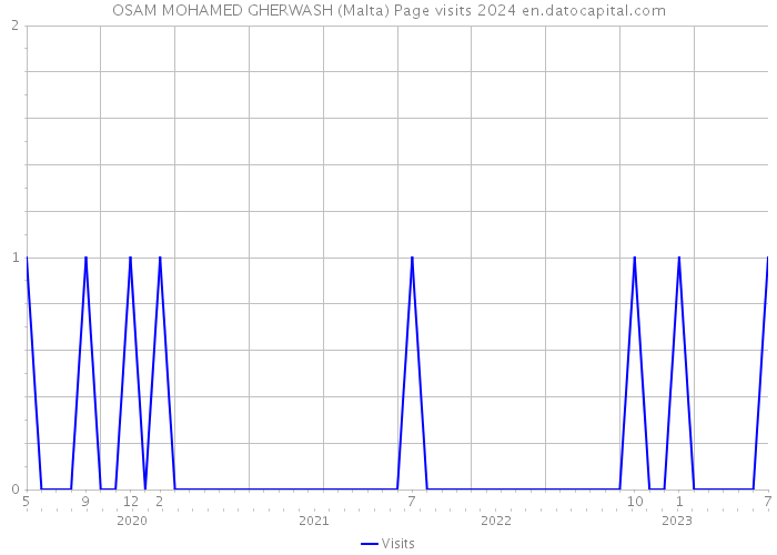 OSAM MOHAMED GHERWASH (Malta) Page visits 2024 