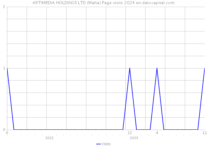 ARTIMEDIA HOLDINGS LTD (Malta) Page visits 2024 