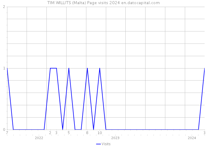 TIM WILLITS (Malta) Page visits 2024 