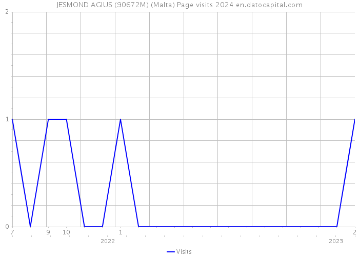 JESMOND AGIUS (90672M) (Malta) Page visits 2024 