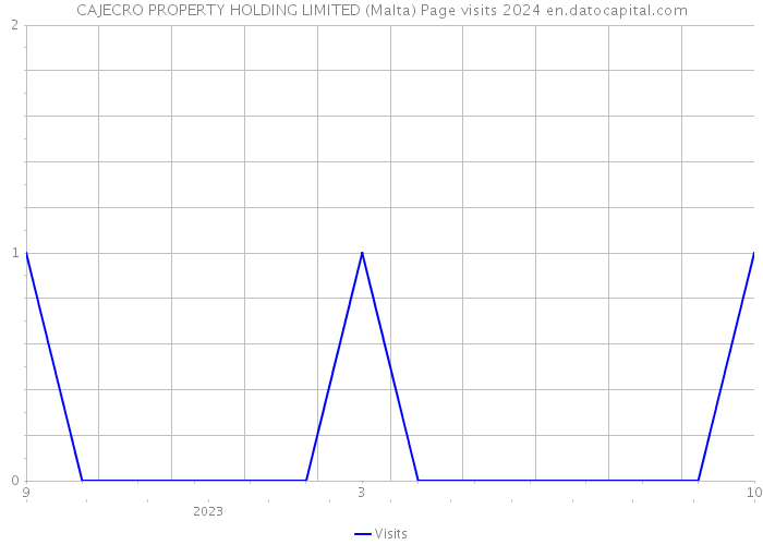 CAJECRO PROPERTY HOLDING LIMITED (Malta) Page visits 2024 