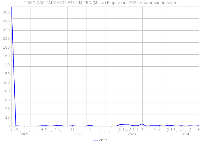 TIBAY CAPITAL PARTNERS LIMITED (Malta) Page visits 2024 