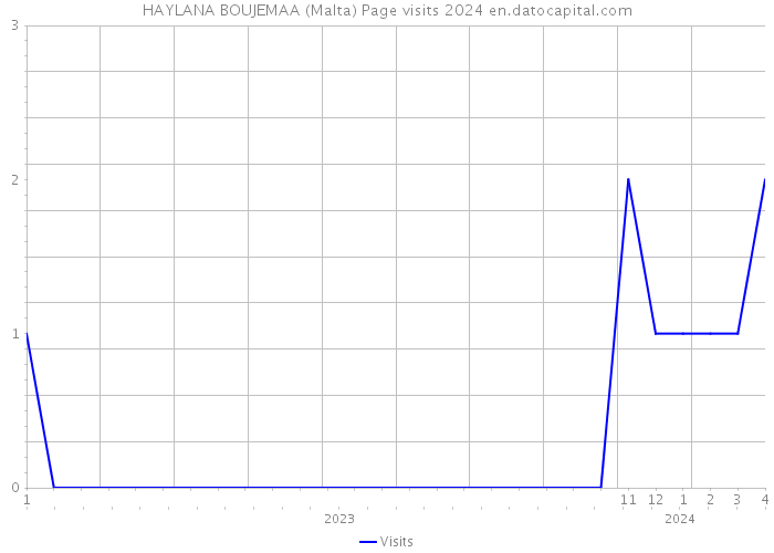 HAYLANA BOUJEMAA (Malta) Page visits 2024 