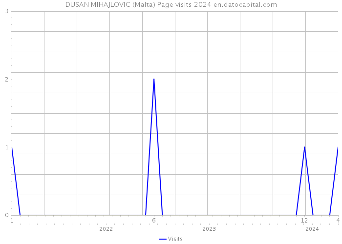 DUSAN MIHAJLOVIC (Malta) Page visits 2024 