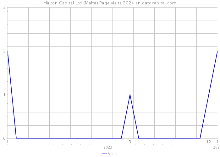 Halton Capital Ltd (Malta) Page visits 2024 