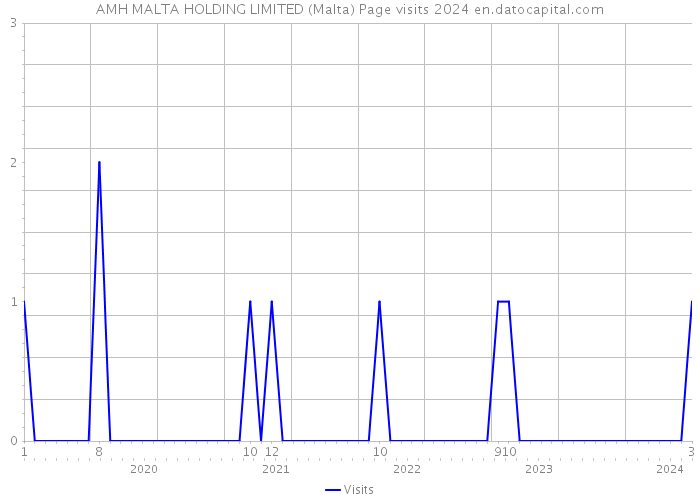 AMH MALTA HOLDING LIMITED (Malta) Page visits 2024 