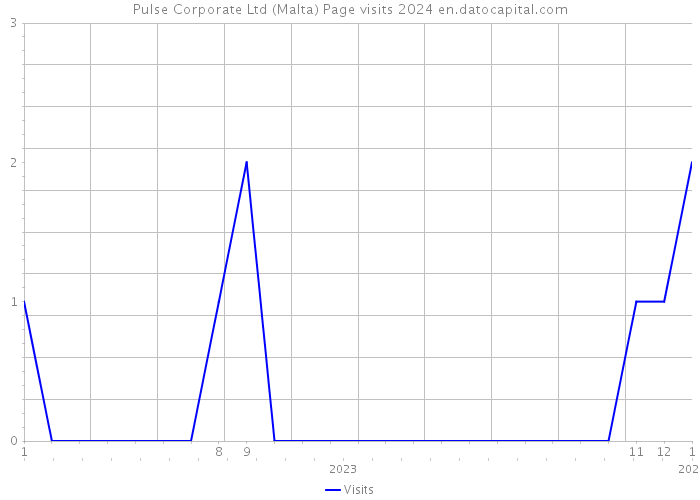 Pulse Corporate Ltd (Malta) Page visits 2024 