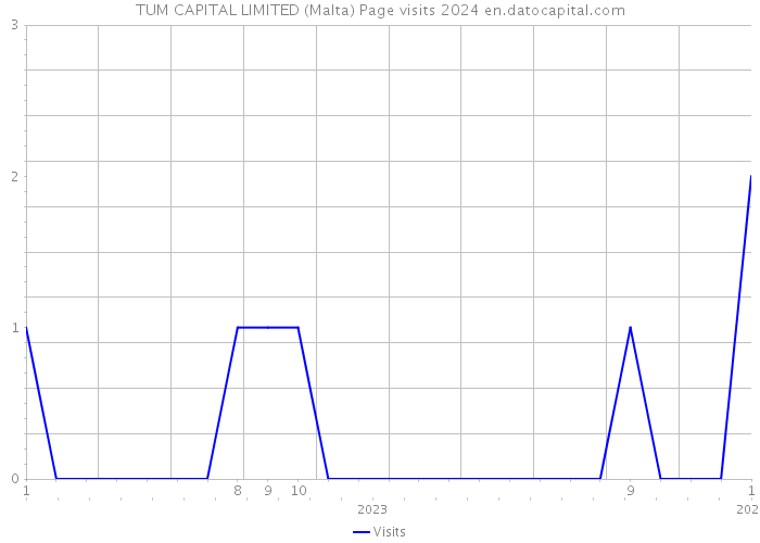 TUM CAPITAL LIMITED (Malta) Page visits 2024 