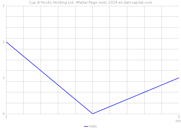 Cup & Hooks Holding Ltd. (Malta) Page visits 2024 