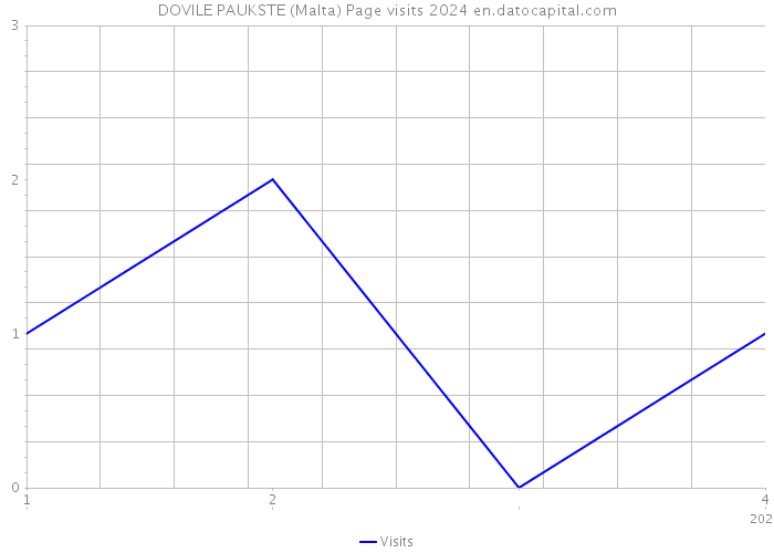 DOVILE PAUKSTE (Malta) Page visits 2024 
