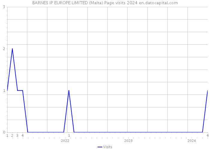 BARNES IP EUROPE LIMITED (Malta) Page visits 2024 
