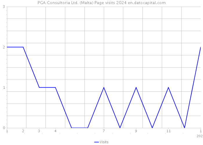 PGA Consultoria Ltd. (Malta) Page visits 2024 