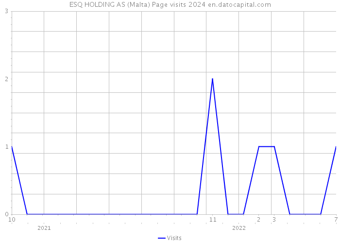 ESQ HOLDING AS (Malta) Page visits 2024 
