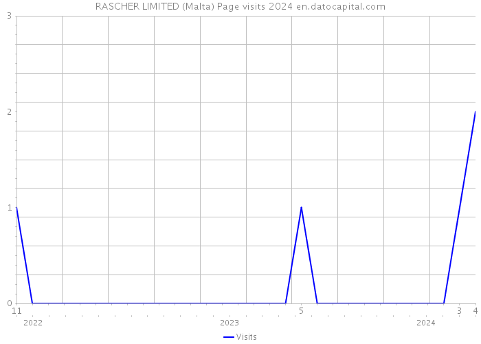 RASCHER LIMITED (Malta) Page visits 2024 