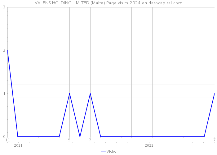 VALENS HOLDING LIMITED (Malta) Page visits 2024 