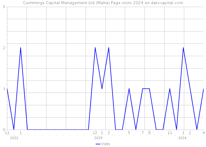 Cummings Capital Management Ltd (Malta) Page visits 2024 