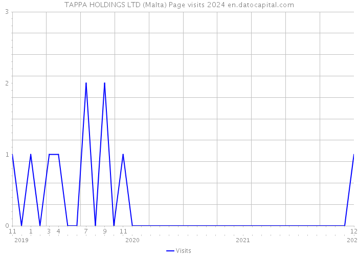 TAPPA HOLDINGS LTD (Malta) Page visits 2024 