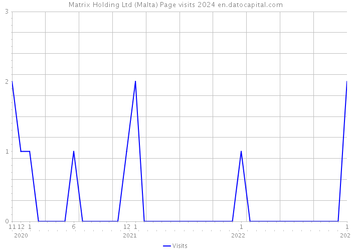 Matrix Holding Ltd (Malta) Page visits 2024 