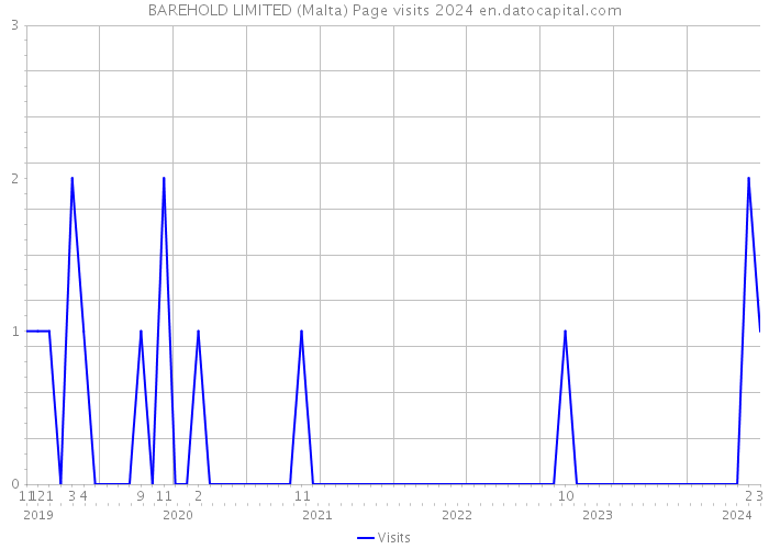 BAREHOLD LIMITED (Malta) Page visits 2024 