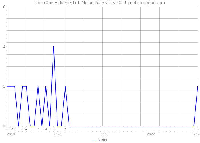 PointOne Holdings Ltd (Malta) Page visits 2024 