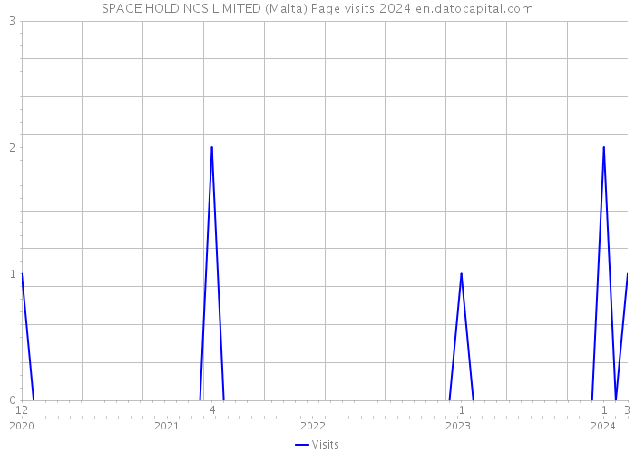 SPACE HOLDINGS LIMITED (Malta) Page visits 2024 