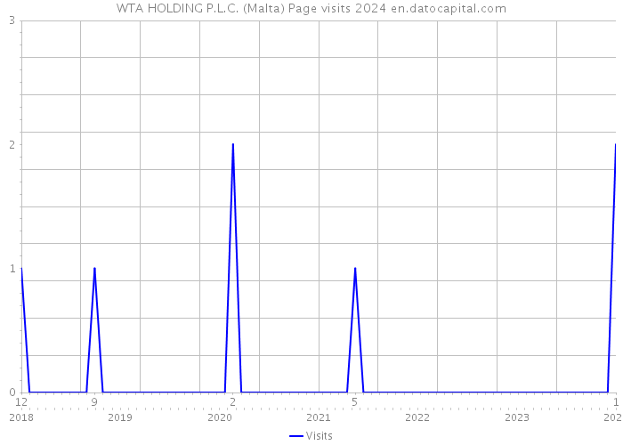 WTA HOLDING P.L.C. (Malta) Page visits 2024 