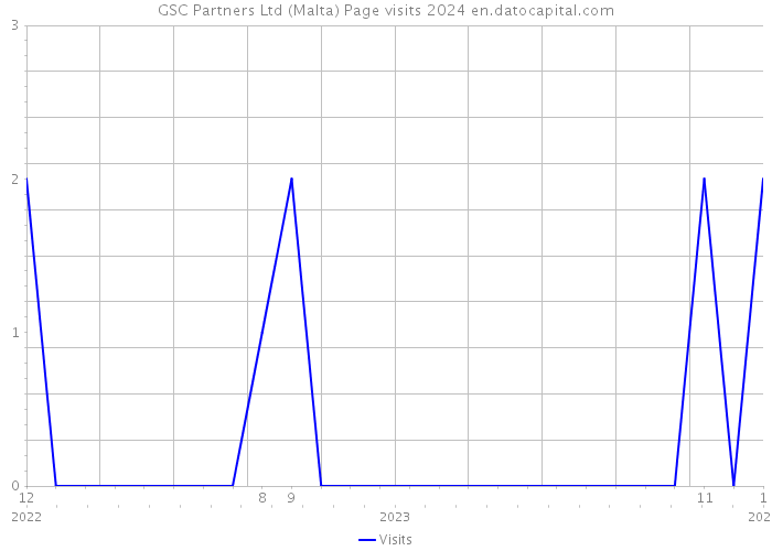 GSC Partners Ltd (Malta) Page visits 2024 
