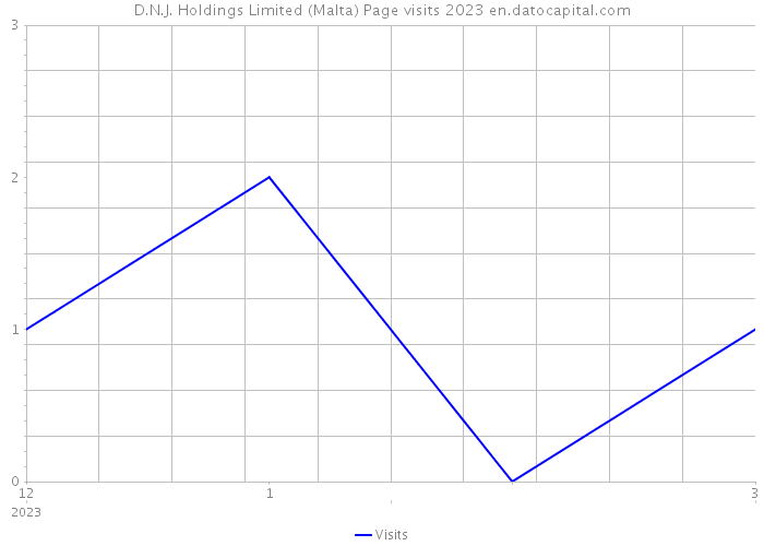 D.N.J. Holdings Limited (Malta) Page visits 2023 