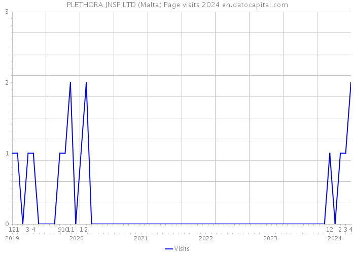 PLETHORA JNSP LTD (Malta) Page visits 2024 