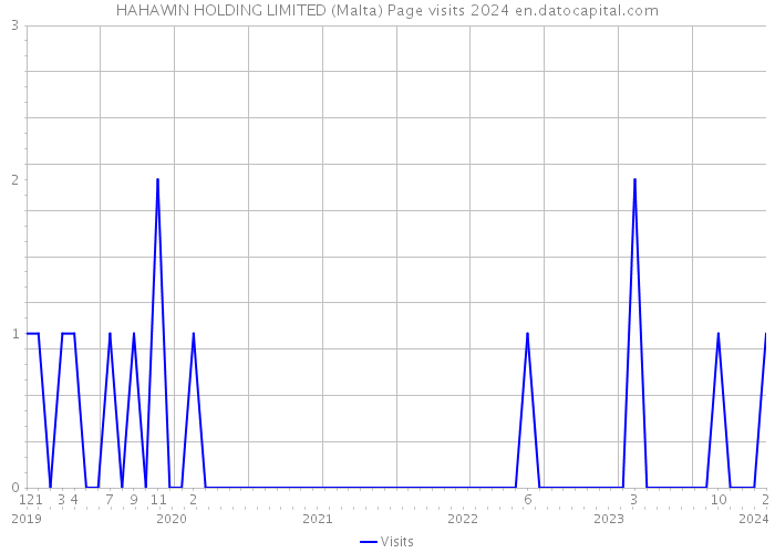 HAHAWIN HOLDING LIMITED (Malta) Page visits 2024 