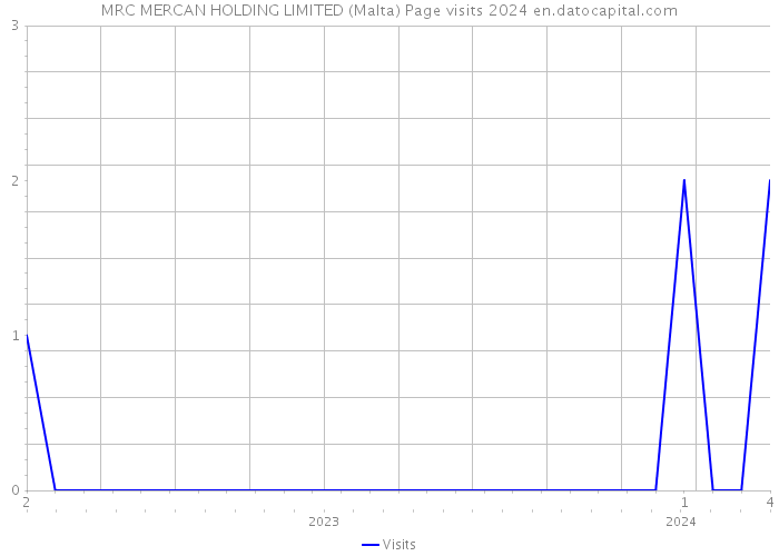 MRC MERCAN HOLDING LIMITED (Malta) Page visits 2024 