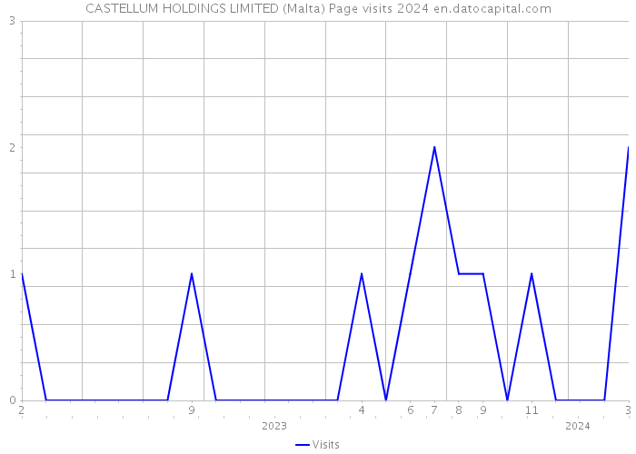 CASTELLUM HOLDINGS LIMITED (Malta) Page visits 2024 