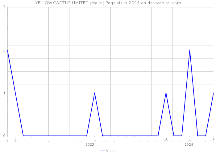 YELLOW CACTUS LIMITED (Malta) Page visits 2024 