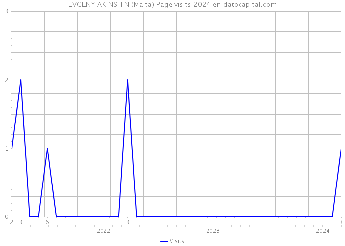 EVGENY AKINSHIN (Malta) Page visits 2024 