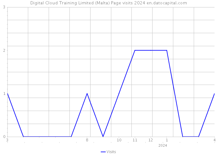 Digital Cloud Training Limited (Malta) Page visits 2024 