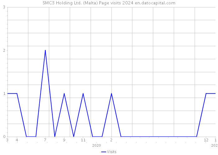 SMC3 Holding Ltd. (Malta) Page visits 2024 