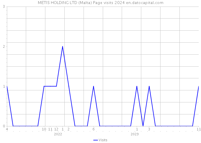 METIS HOLDING LTD (Malta) Page visits 2024 