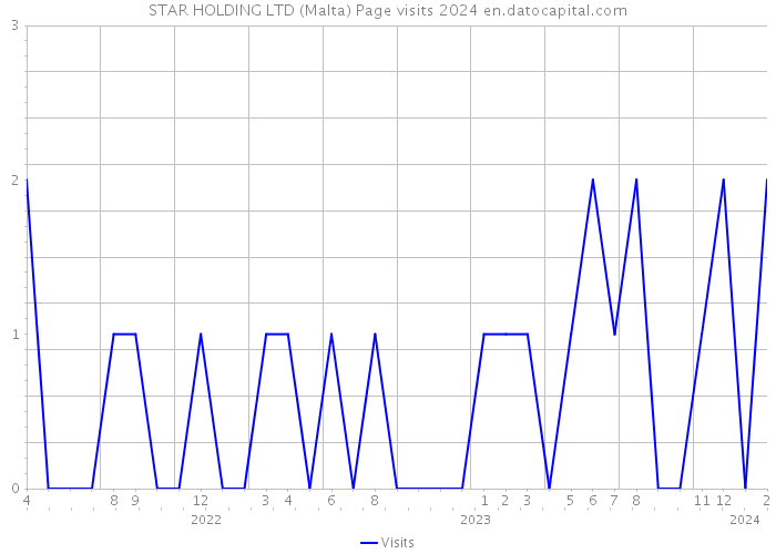 STAR HOLDING LTD (Malta) Page visits 2024 