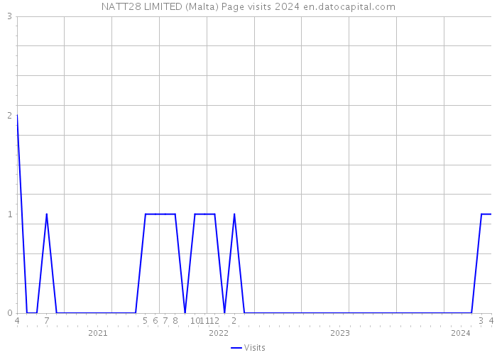 NATT28 LIMITED (Malta) Page visits 2024 